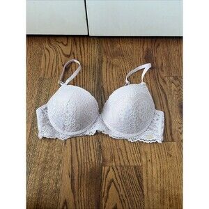 Jessica Simpson Bra Size 36C Lace Demi Cup Push Up Underwire Bras